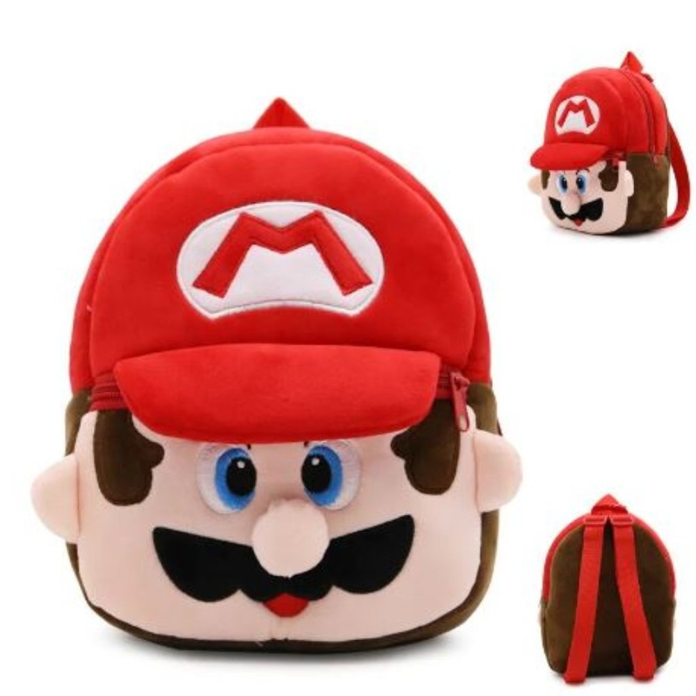 Mario Plush Backpack School Bag 10"